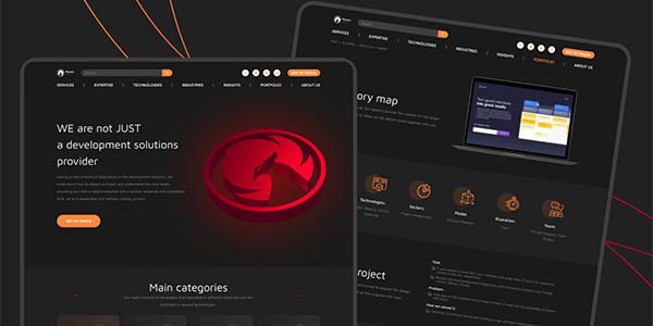 Разработка посадочной страницы для Phoenix Systems